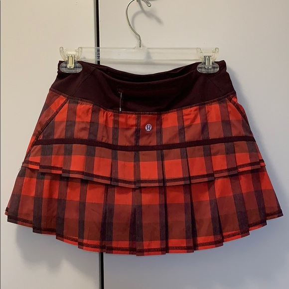 Lululemon pace setter skirt - red plaid - Picture 2 of 2